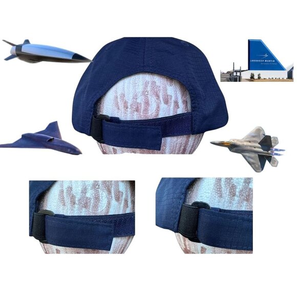NWOT Lockheed Martin Cap America Navy White Military Aircraft Hat Aerospace Jet - Picture 7 of 12